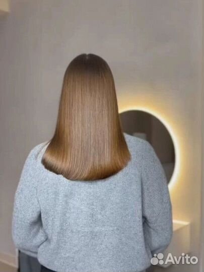 Кератиновое выпрямление волос