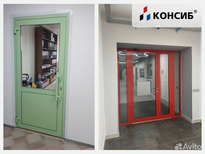 Алюминиевые двери, холодный / теплый профиль