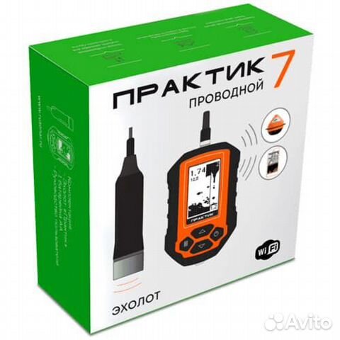 Эхолот Практик 7 Проводной с усиленной батареей