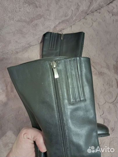 Сапоги зимние кожаные 40 размер