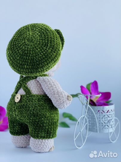 Бегемотик плюшевый