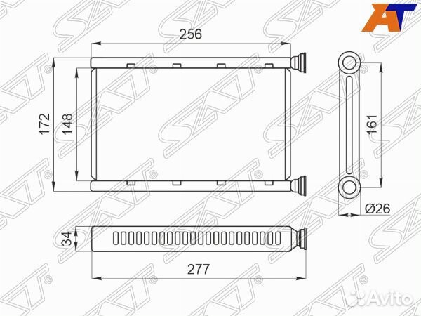 Радиатор отопителя салона BMW 3-series