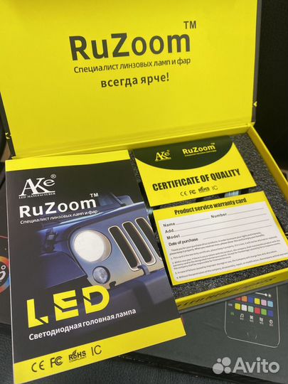 LED Лампы Ruzoom F9A 60w H7 H4 H1 H11 HB3 HB4 H27