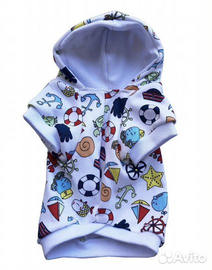 Футболка с капюшоном для собак