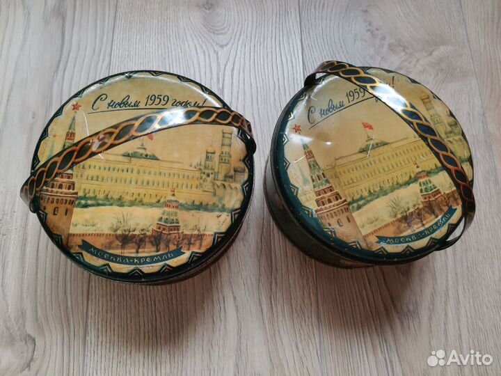 Коробка от новогоднего подарка 1959 года