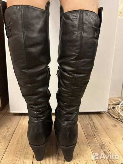 Сапоги зимние натуральная кожа 40