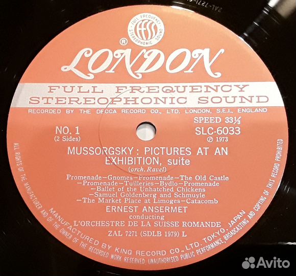 Mussorgsky Pictures AT An Exhibition, ansermet