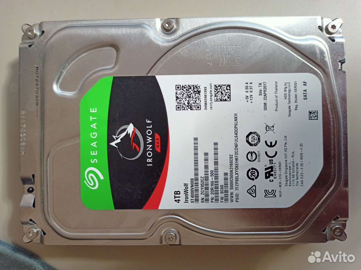 Жесткий диск seagate ironwolf 4 tb