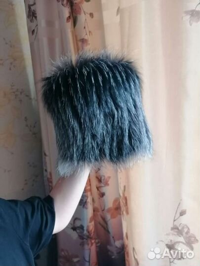 Шапка натуральный песец