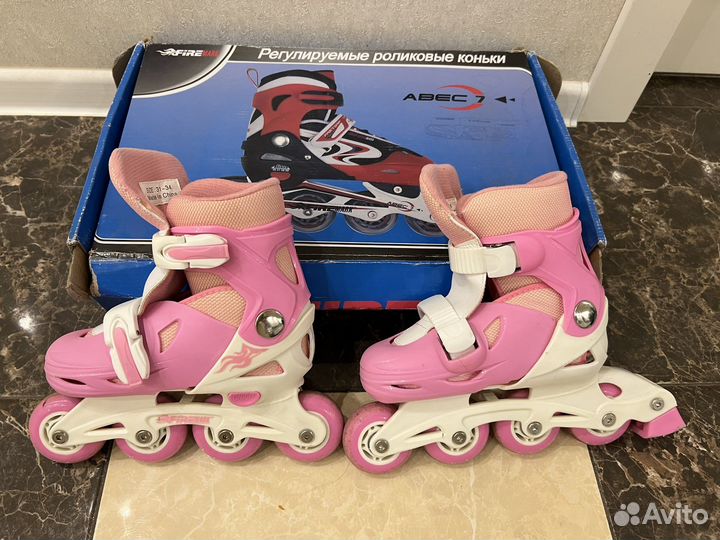 Роликовые коньки регулируемые для девочки