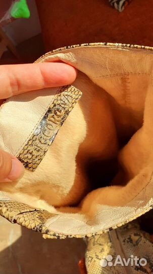 Сапоги кожанные