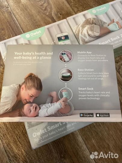 Умный носок для младенцев Owlet smart sock 2
