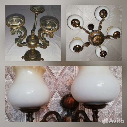 Набор Люстра, бра и подсвечник