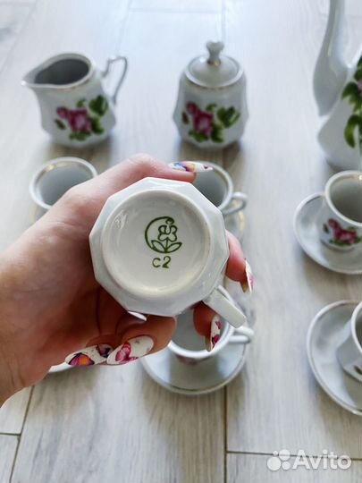 Кофейный сервиз фарфор сумской фарфоровый завод