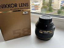 Nikon 58mm f 1.4g