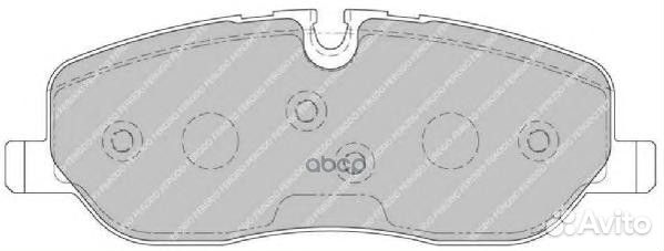 Колодки тормозные, передние FDB1615 Ferodo