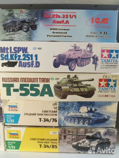 Бронетехника ВОВ - 1:72, 1:35, 1:48