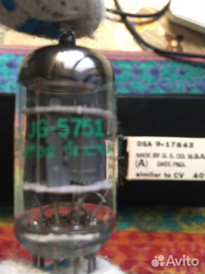 Радиолампы GE JG 5751 (12ax7,ecc 83)