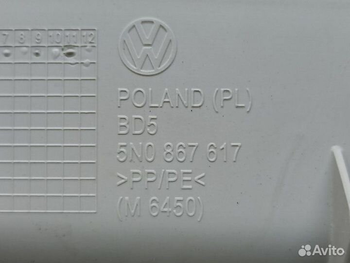 Обшивка багажника задняя Volkswagen Tiguan 5N cavd