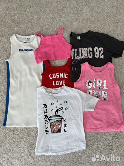 Пакет летних вещей 7-8 лет девочка