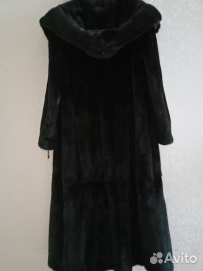 Шуба Норковая Новая с капюшоном канадка