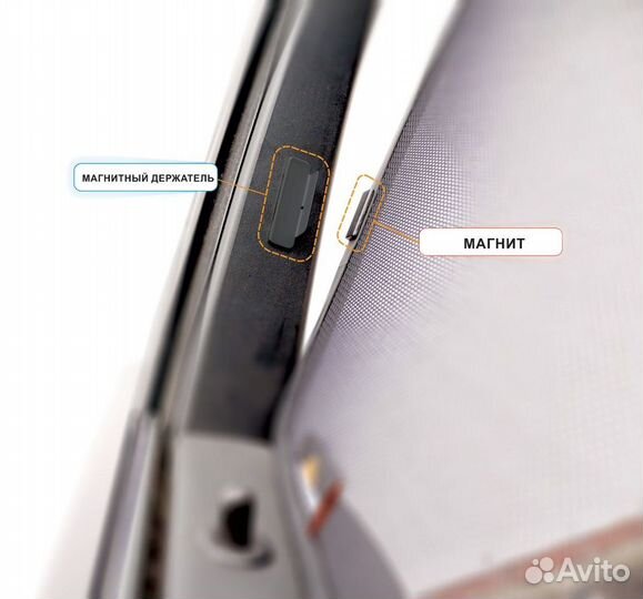 Каркасные шторки на передние двери Passat B7