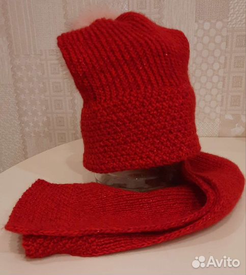 Комплект шапка и шарф (женский)