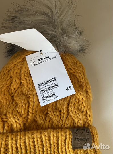 Шапка для девочки (новая) h&m