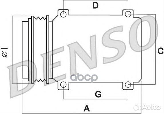 Компрессор кондиционера mitsubishi pajero IV 20