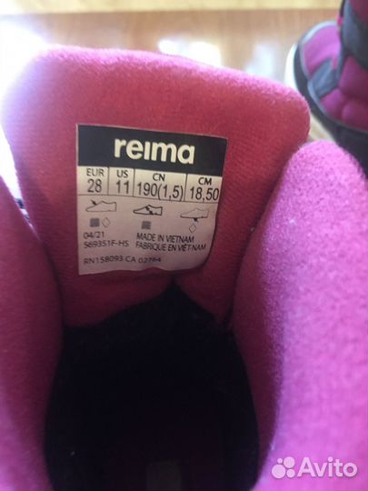 Ботинки Reima 28 для девочки