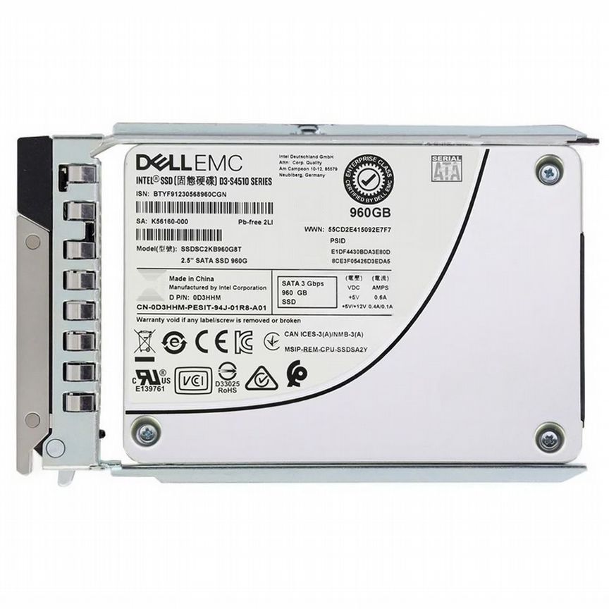 [D3HHM] Жесткий Диск Dell 960gb Sata3 2,5" Ssd D3hhm