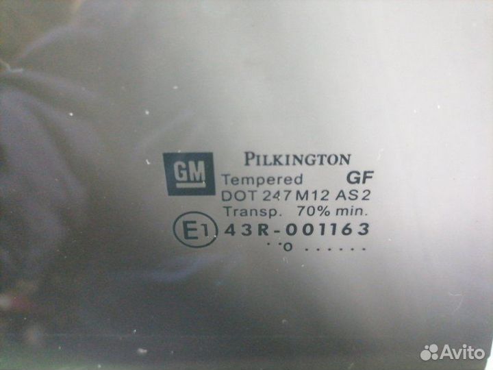 Стекло двери (форточка) заднее правое Opel Astra H