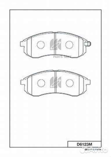 Kashiyama D6123M Колодки тормозные mitsubishi L200
