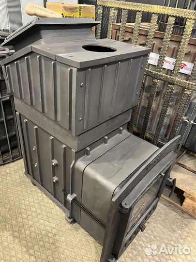 Чугунная печь для бани гефест Гроза 18(П) 2 Ураган