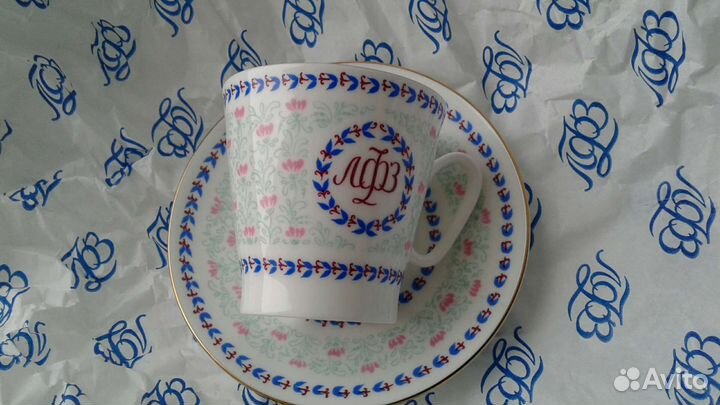 Чашка c блюдцем лфз