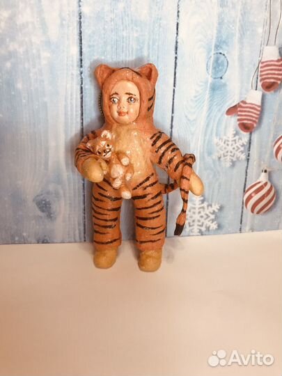 Ватная игрушка Тигренок