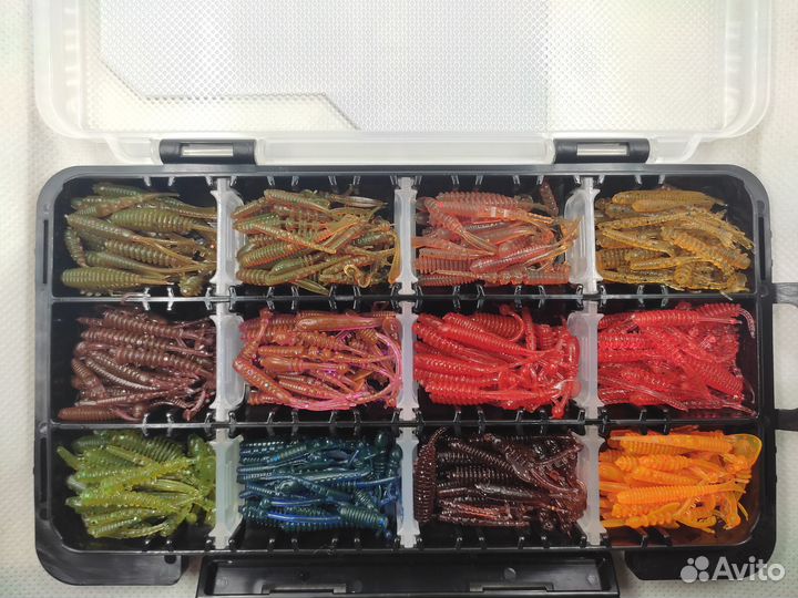 Набор приманок для мормышинга в коробке Meiho