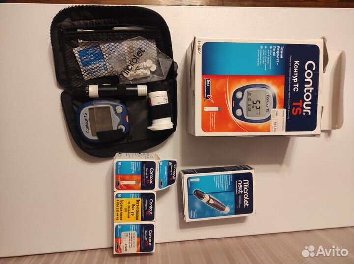 Глюкометр contour ts+ручка глюком+тест полоски