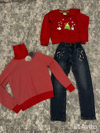 Продам пакет вещей на девочку 128-134