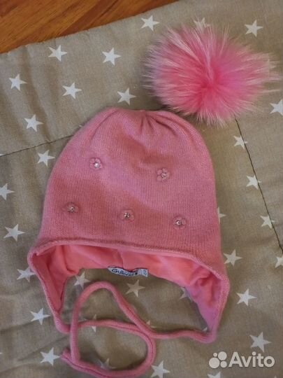 Шапка зимняя для девочки 46 48