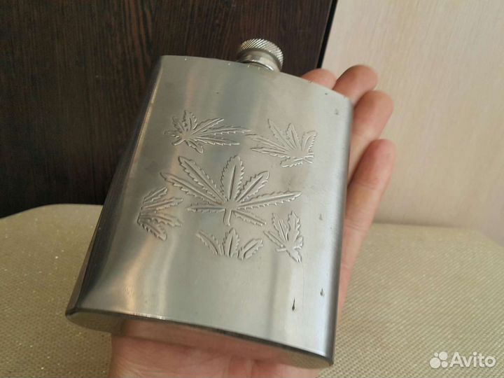 Фляжка конопля ретро подарок
