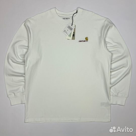 Лонгслив Carhartt American Script Новый Оригинал
