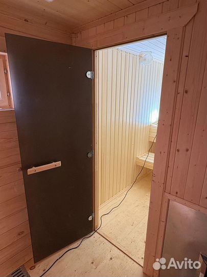 Готовая баня из бруса 2.3 x 5 метров не бочка