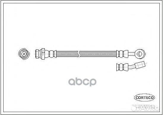Шланг тормозной задний L318 KIA Ceed 1.6 06