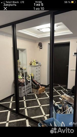 Шкаф купе с зеркалом. Двери износостойкие