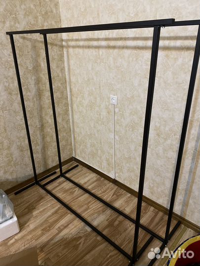 Вешалка напольная, рейл в стиле лофт