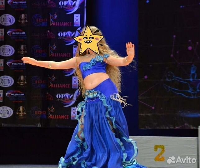 Костюм для восточных танцев на рост 134-140 см