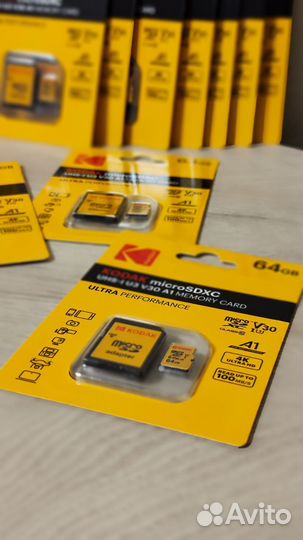 Флешка kodak micro sd 64гб