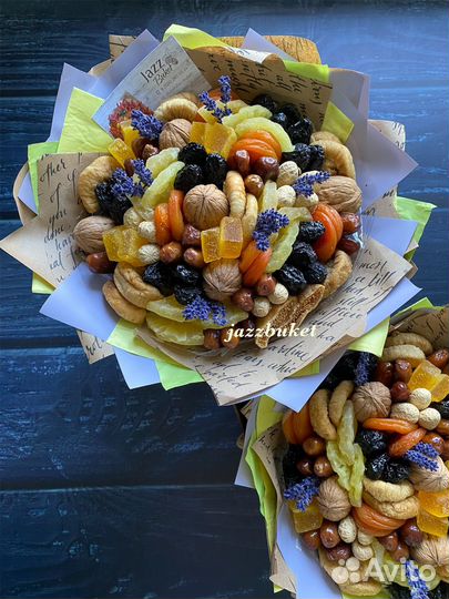 Букет из сухофруктов, сладкий букет