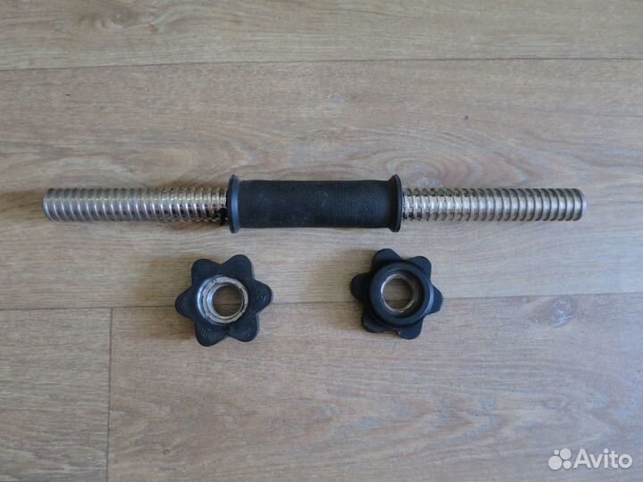 Гриф гантельный обрезиненный, D-25 мм